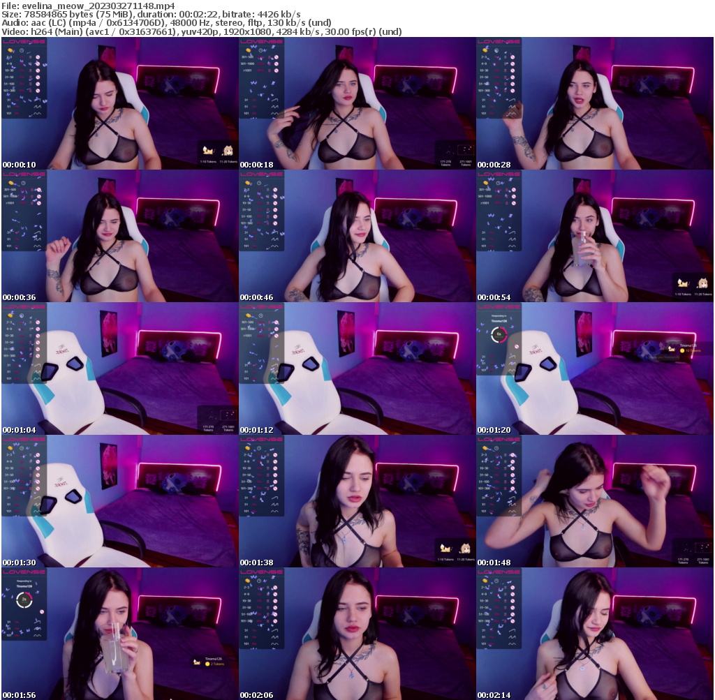 Preview thumb from evelina_meow on 2023-03-27 @ bongacams