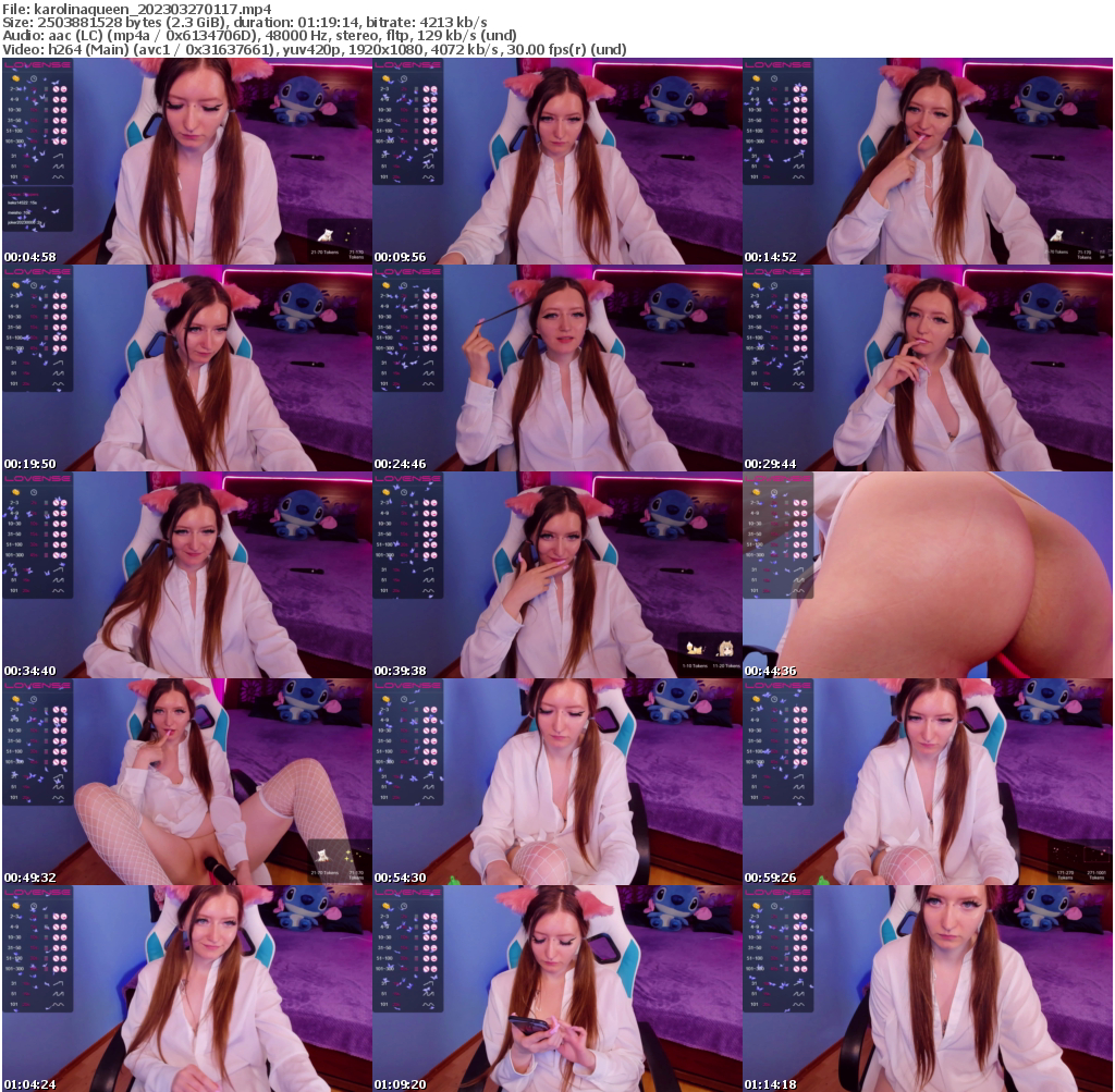 Preview thumb from karolinaqueen on 2023-03-27 @ bongacams