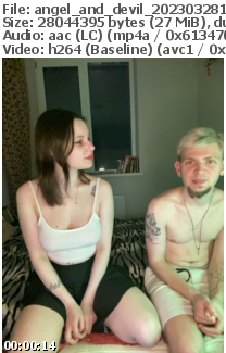 Preview thumb from angel_and_devil on 2023-03-28 @ bongacams