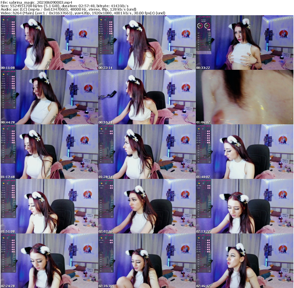 Preview thumb from sabrina_magic on 2023-06-09 @ bongacams