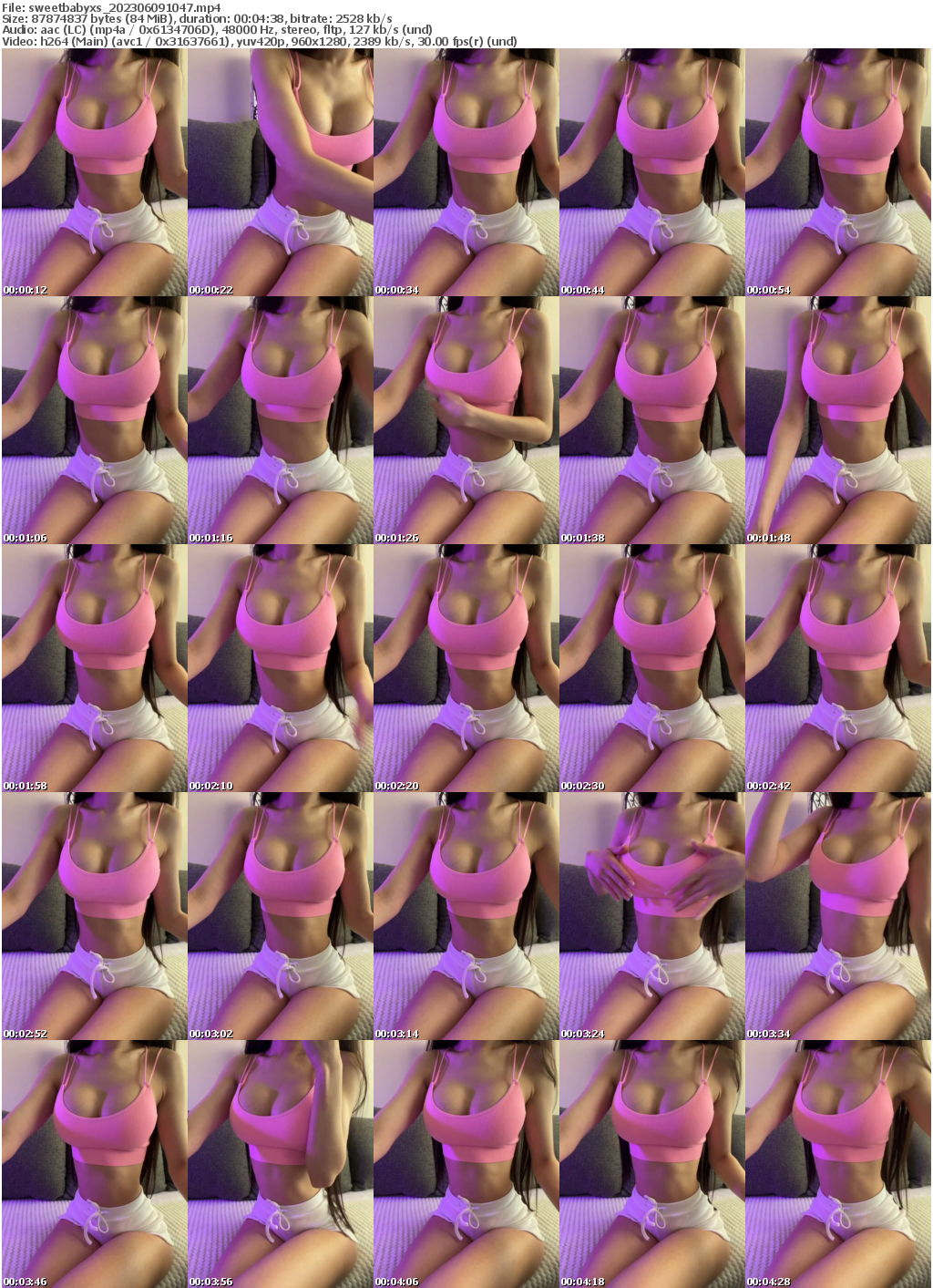 Preview thumb from sweetbabyxs on 2023-06-09 @ bongacams