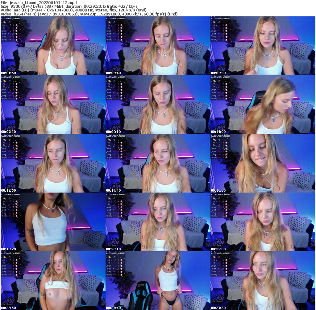 Preview thumb from jessica_bloom on 2023-06-10 @ bongacams