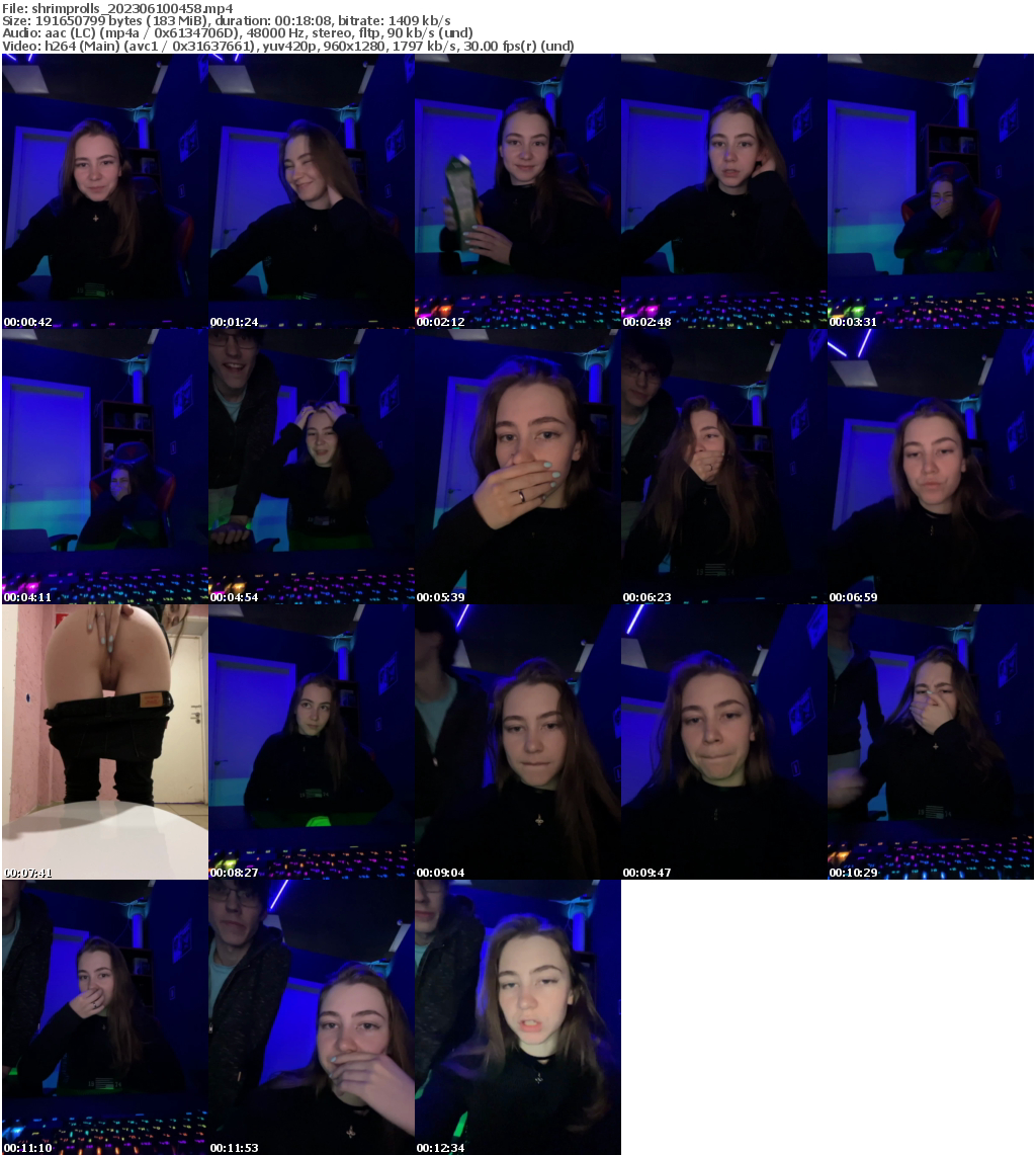 Preview thumb from shrimprolls on 2023-06-10 @ bongacams