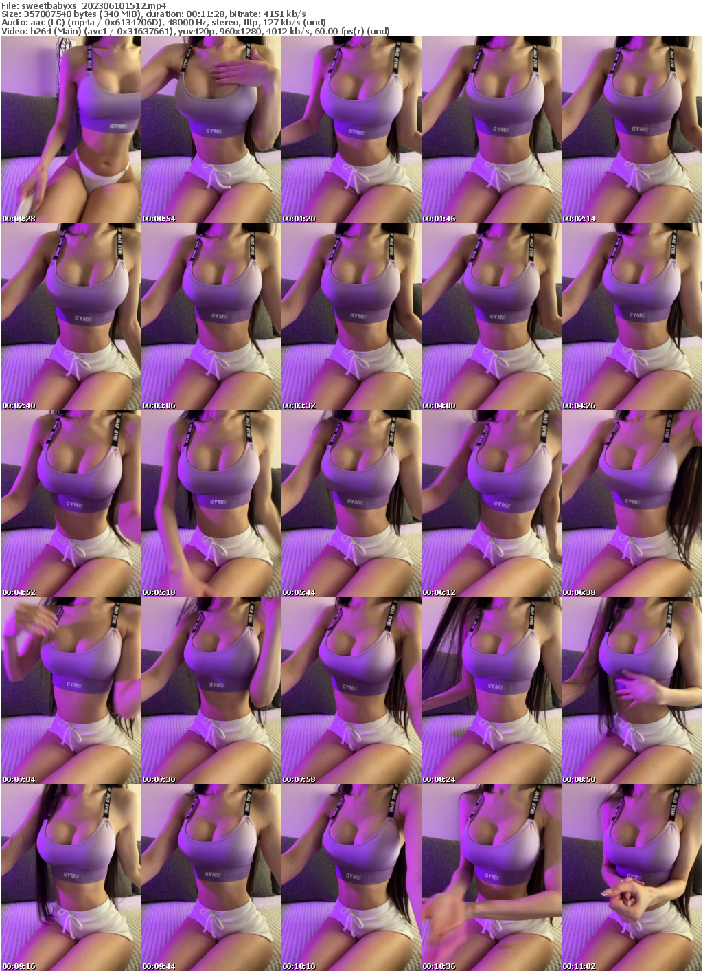 Preview thumb from sweetbabyxs on 2023-06-10 @ bongacams