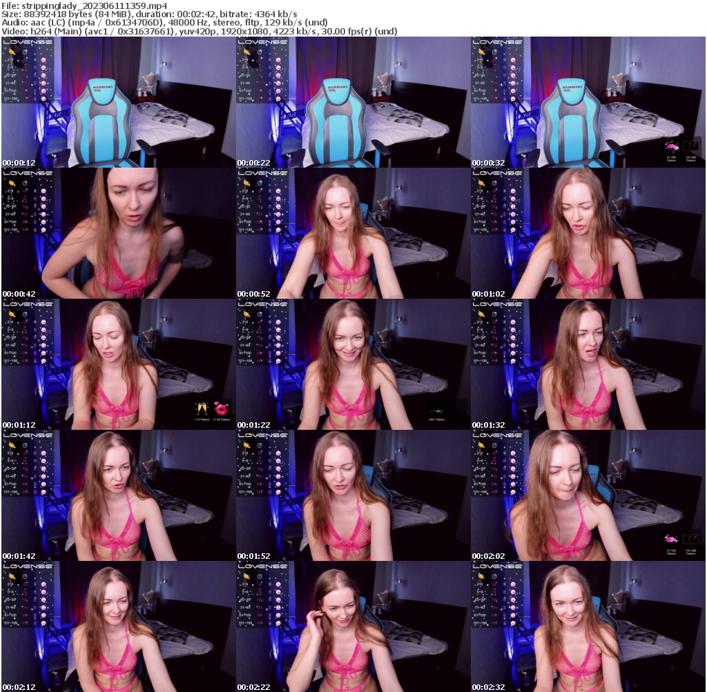 Preview thumb from strippinglady on 2023-06-11 @ bongacams