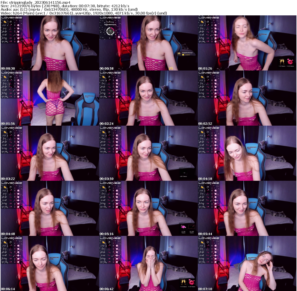 Preview thumb from strippinglady on 2023-06-14 @ bongacams