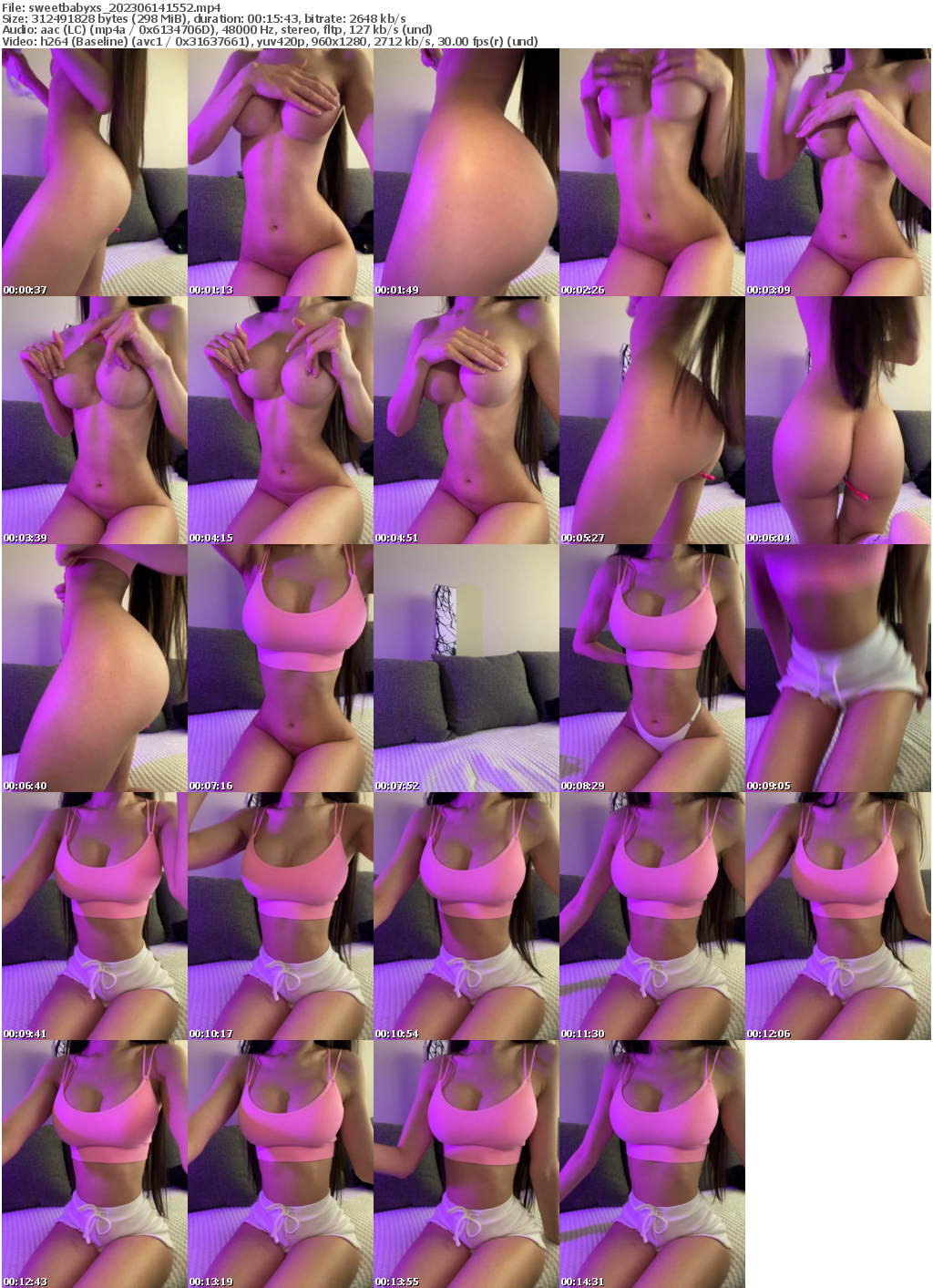 Preview thumb from sweetbabyxs on 2023-06-14 @ bongacams