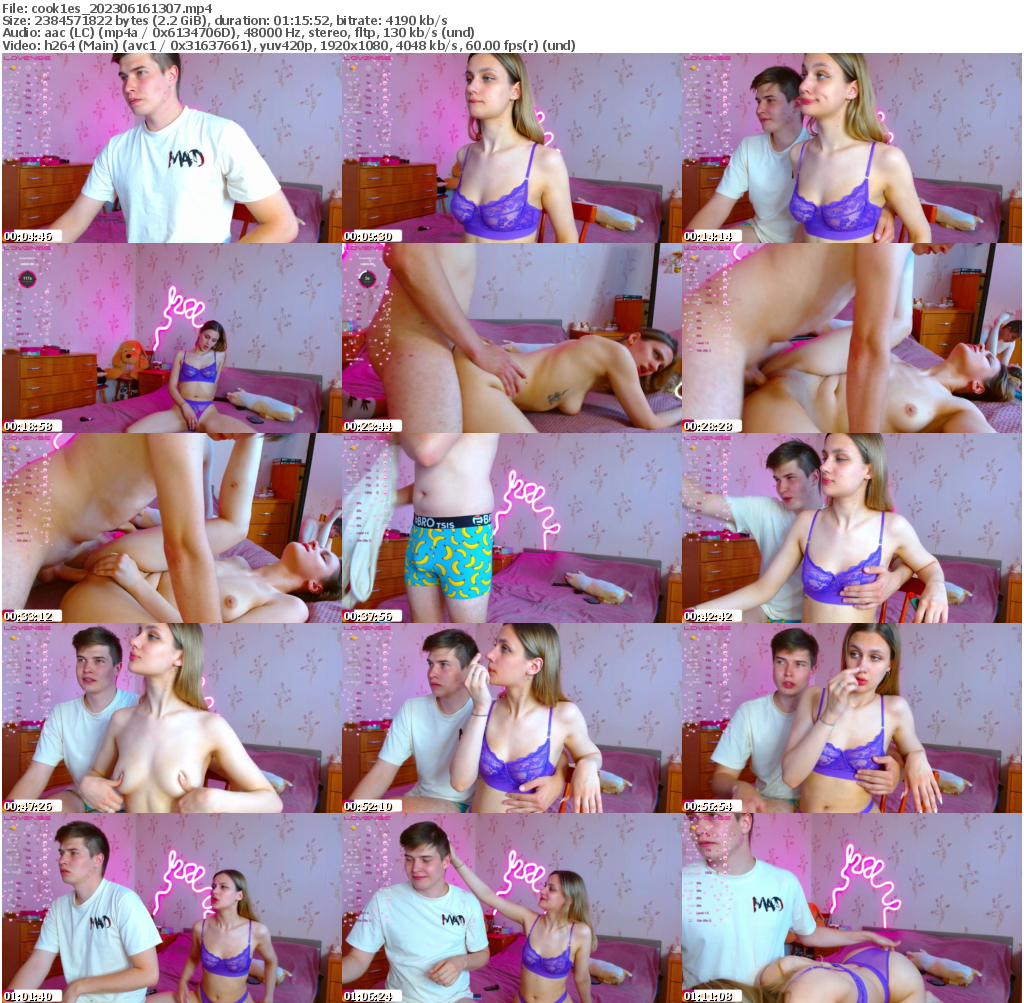 Preview thumb from cook1es on 2023-06-16 @ bongacams