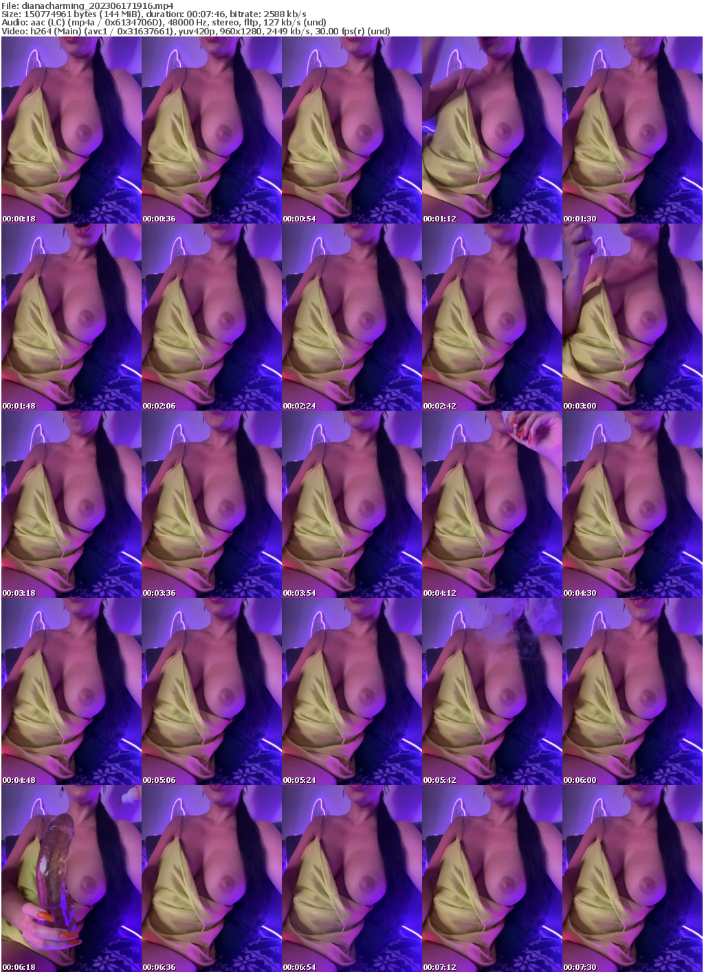 Preview thumb from dianacharming on 2023-06-17 @ bongacams