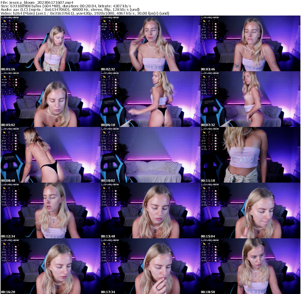 Preview thumb from jessica_bloom on 2023-06-17 @ bongacams