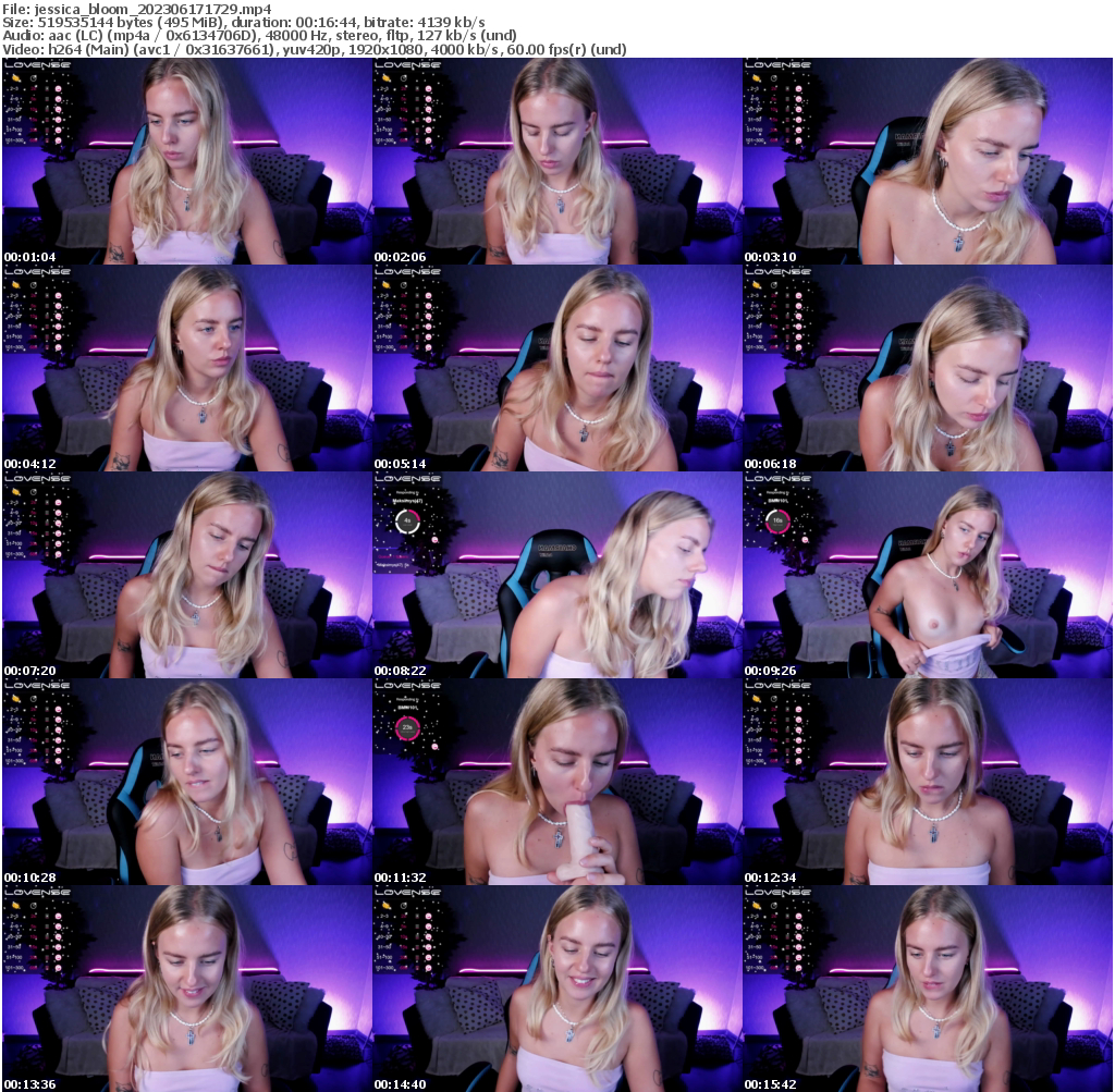 Preview thumb from jessica_bloom on 2023-06-17 @ bongacams