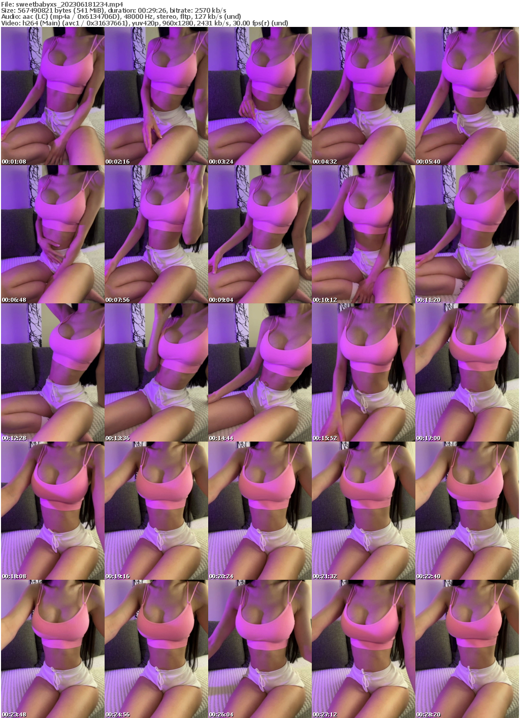 Preview thumb from sweetbabyxs on 2023-06-18 @ bongacams