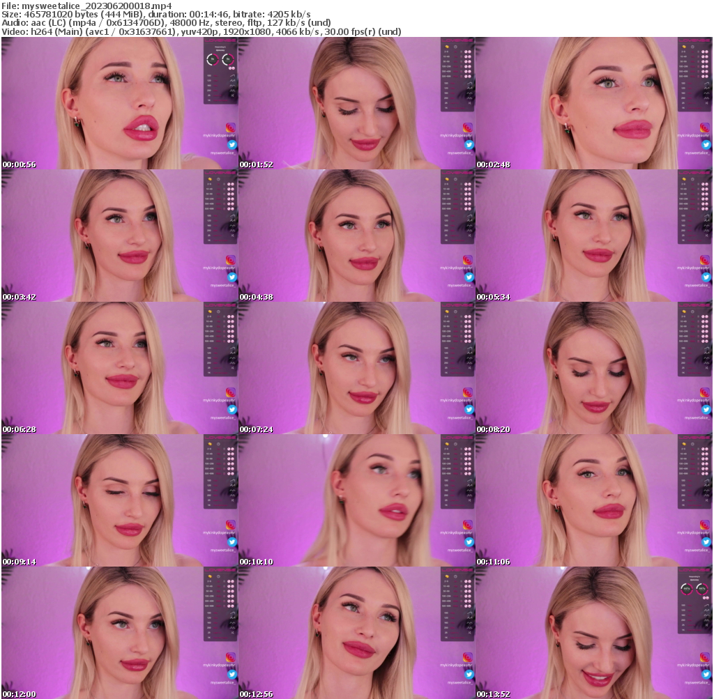 Preview thumb from mysweetalice on 2023-06-20 @ bongacams