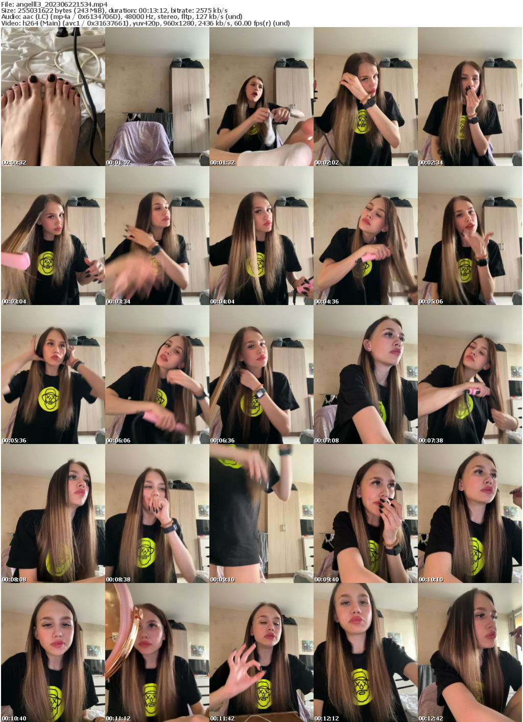 Preview thumb from angelll3 on 2023-06-22 @ bongacams