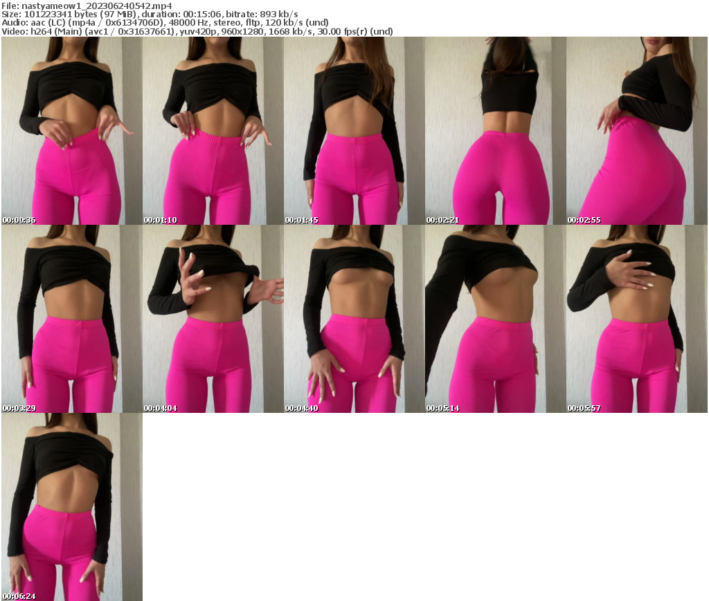 Preview thumb from nastyameow1 on 2023-06-24 @ bongacams