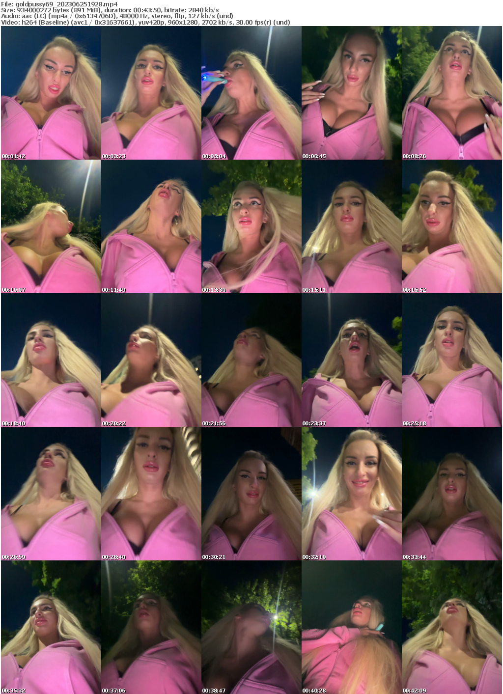 Preview thumb from goldpussy69 on 2023-06-25 @ bongacams