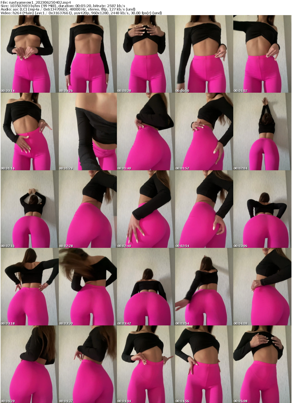 Preview thumb from nastyameow1 on 2023-06-25 @ bongacams