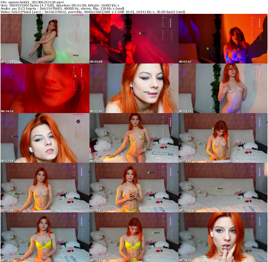 Preview thumb from ogonechekkk on 2023-06-25 @ bongacams