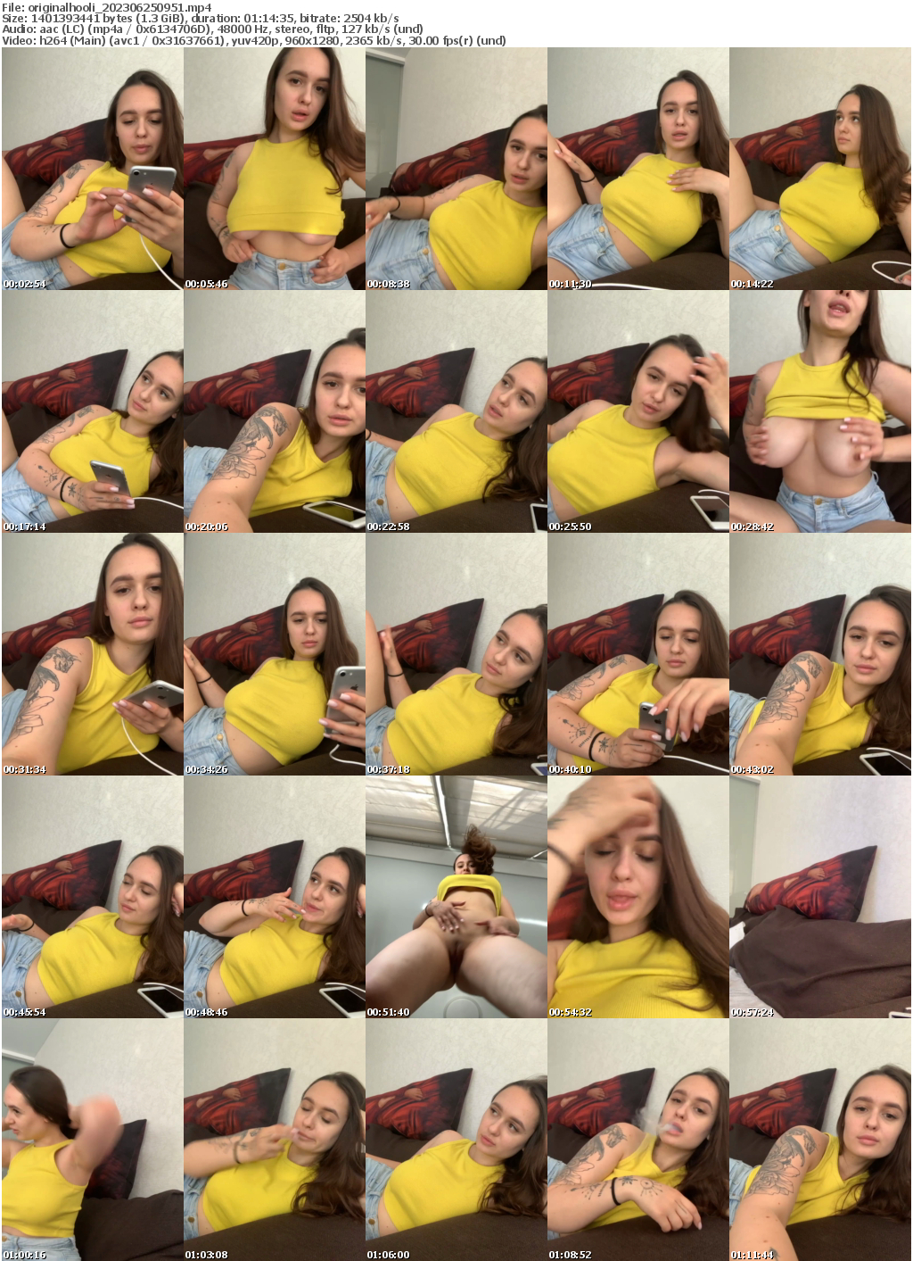 Preview thumb from originalhooli on 2023-06-25 @ bongacams