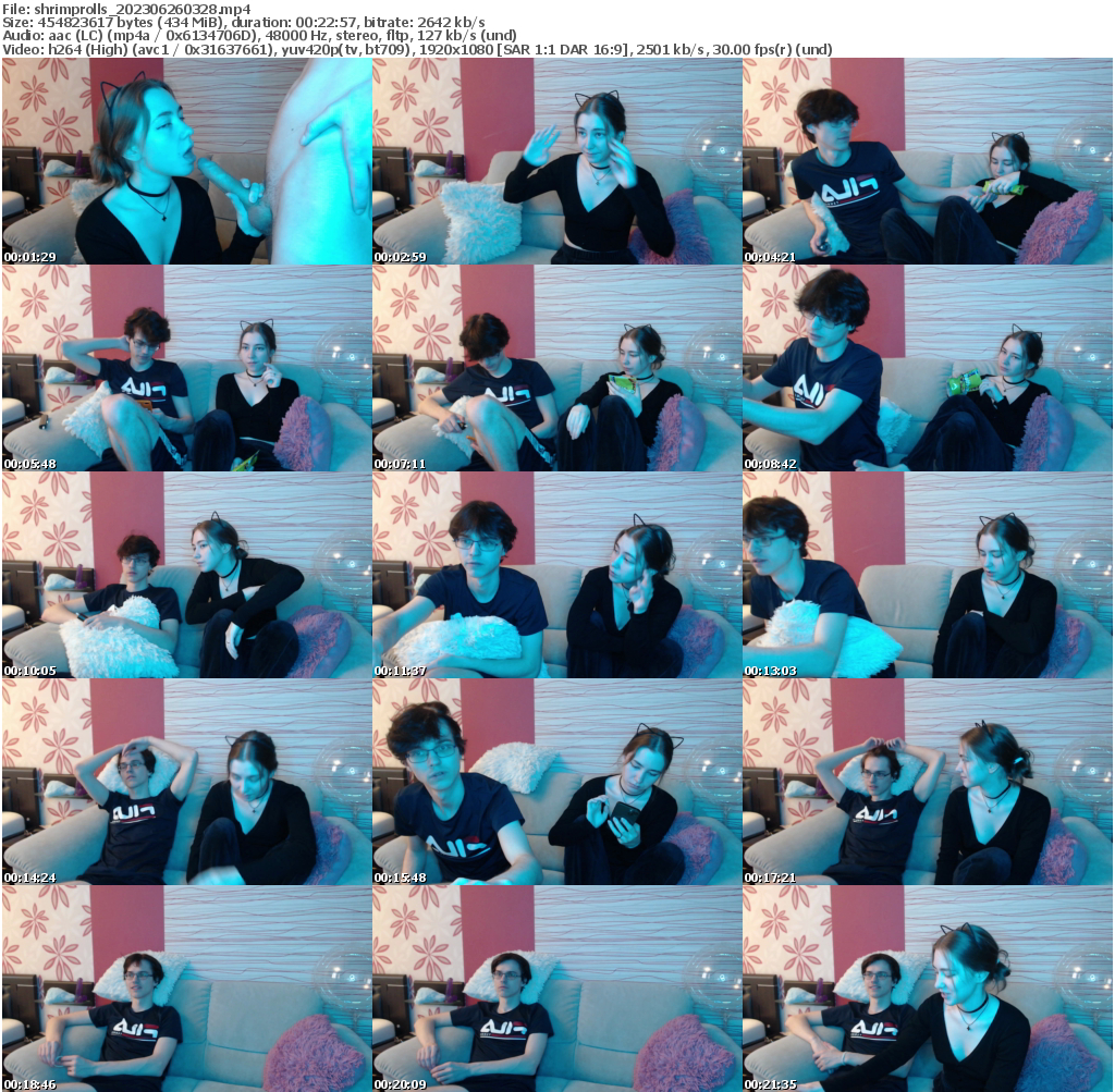 Preview thumb from shrimprolls on 2023-06-26 @ bongacams