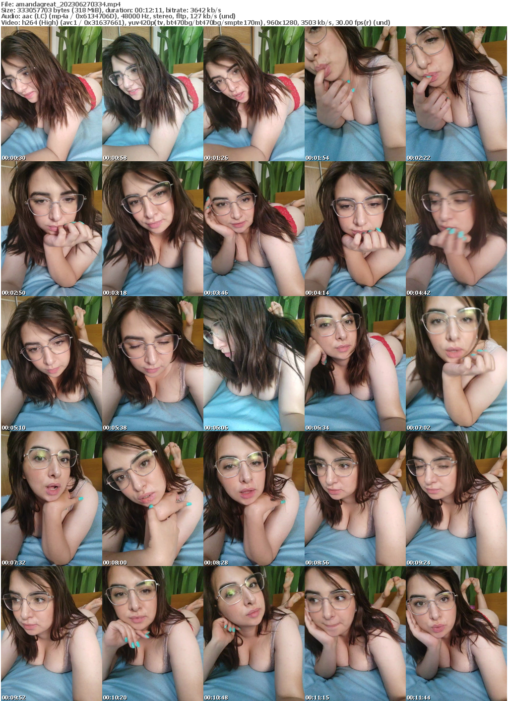 Preview thumb from amandagreat on 2023-06-27 @ bongacams