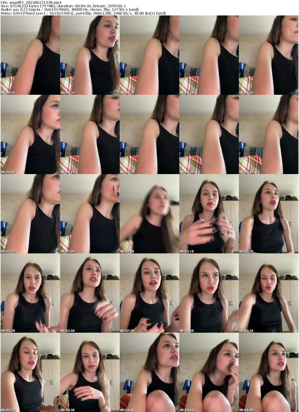 Preview thumb from angelll3 on 2023-06-27 @ bongacams