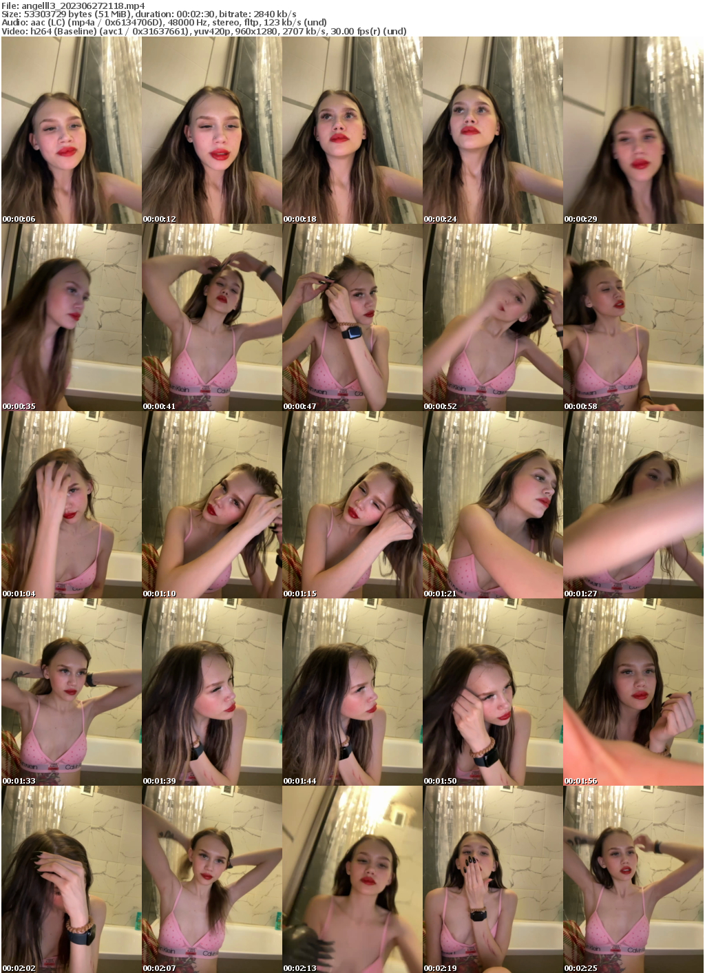 Preview thumb from angelll3 on 2023-06-27 @ bongacams