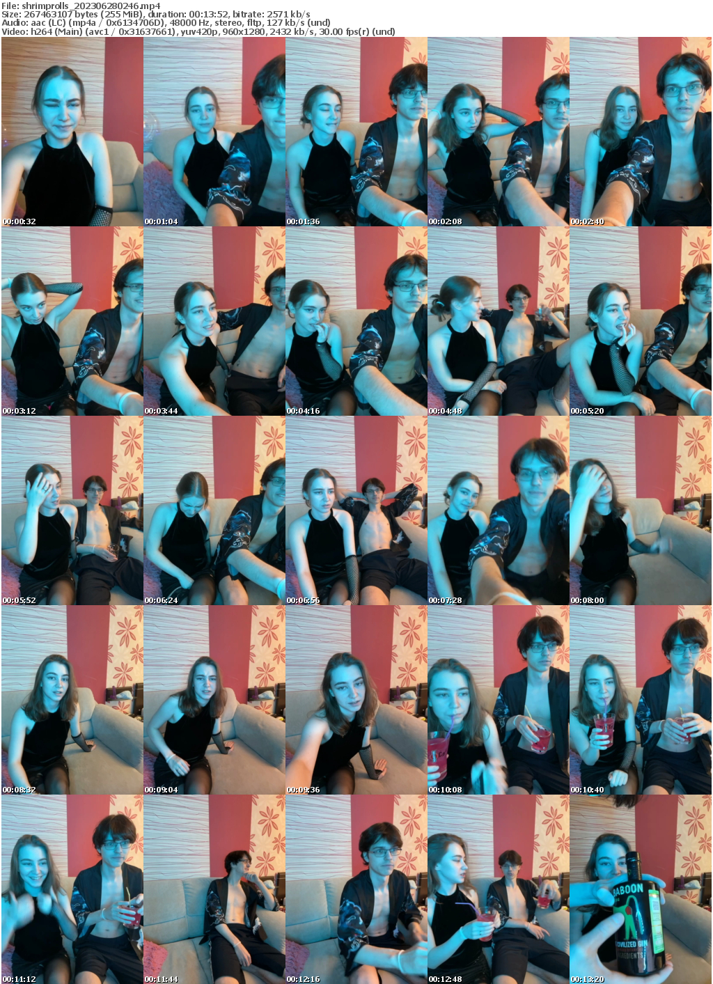 Preview thumb from shrimprolls on 2023-06-28 @ bongacams