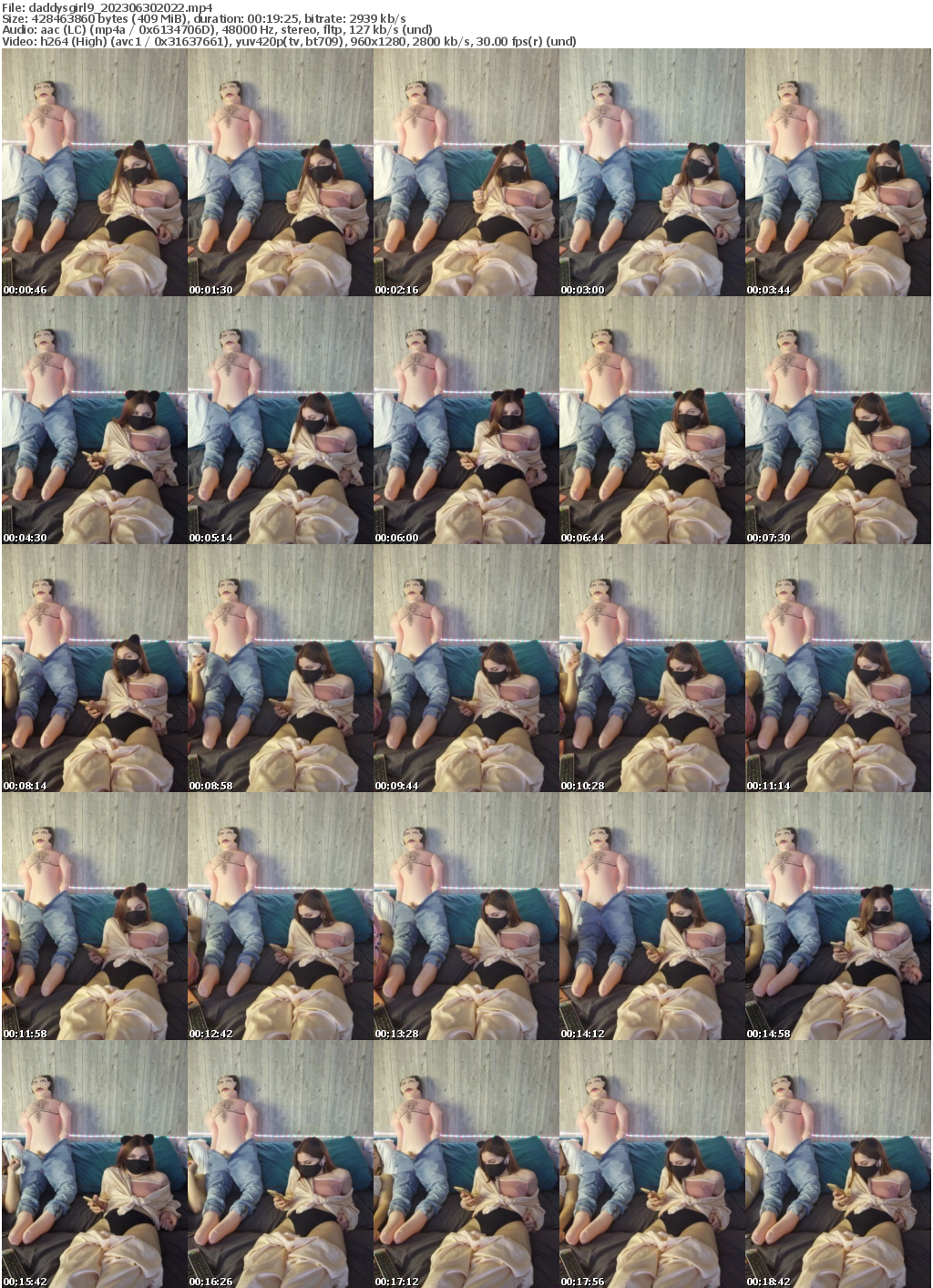 Preview thumb from daddysgirl9 on 2023-06-30 @ bongacams