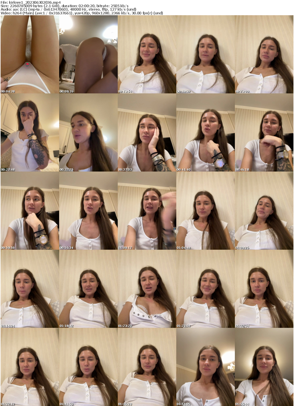 Preview thumb from kirlove1 on 2023-06-30 @ bongacams