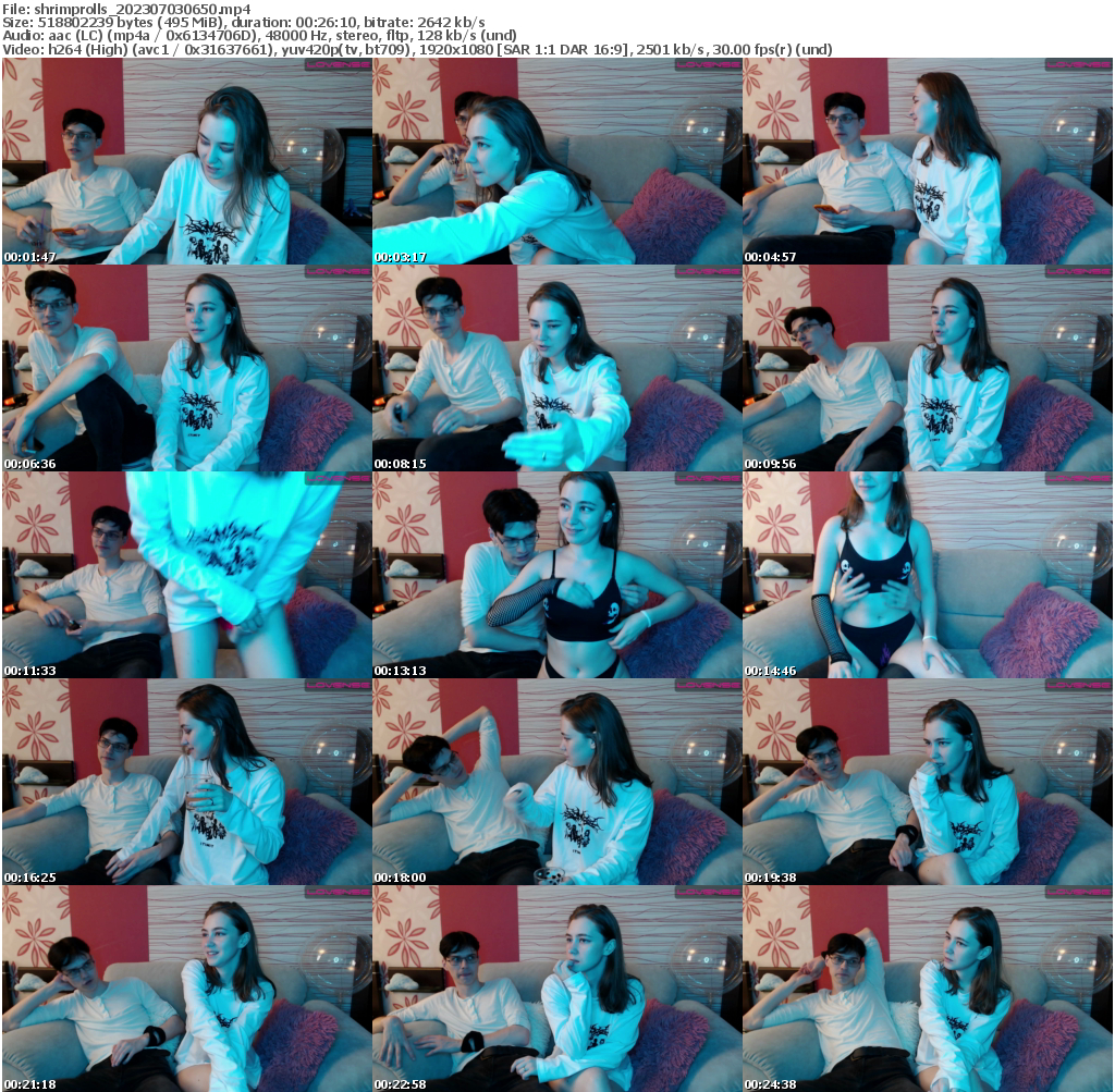 Preview thumb from shrimprolls on 2023-07-03 @ bongacams