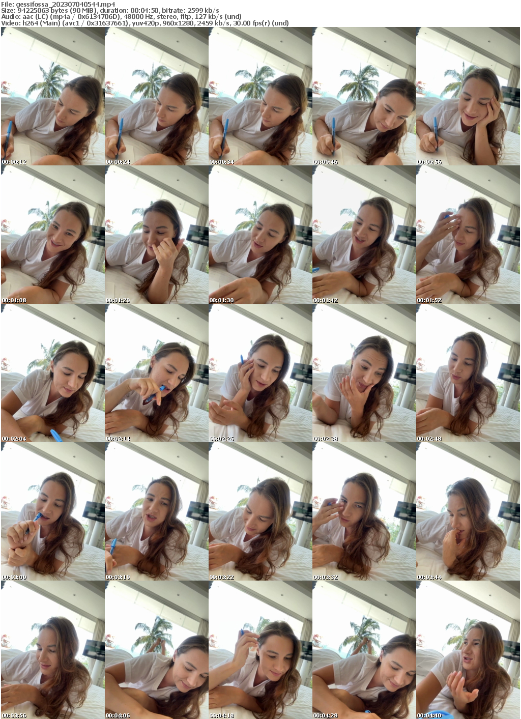 Preview thumb from gessifossa on 2023-07-04 @ bongacams