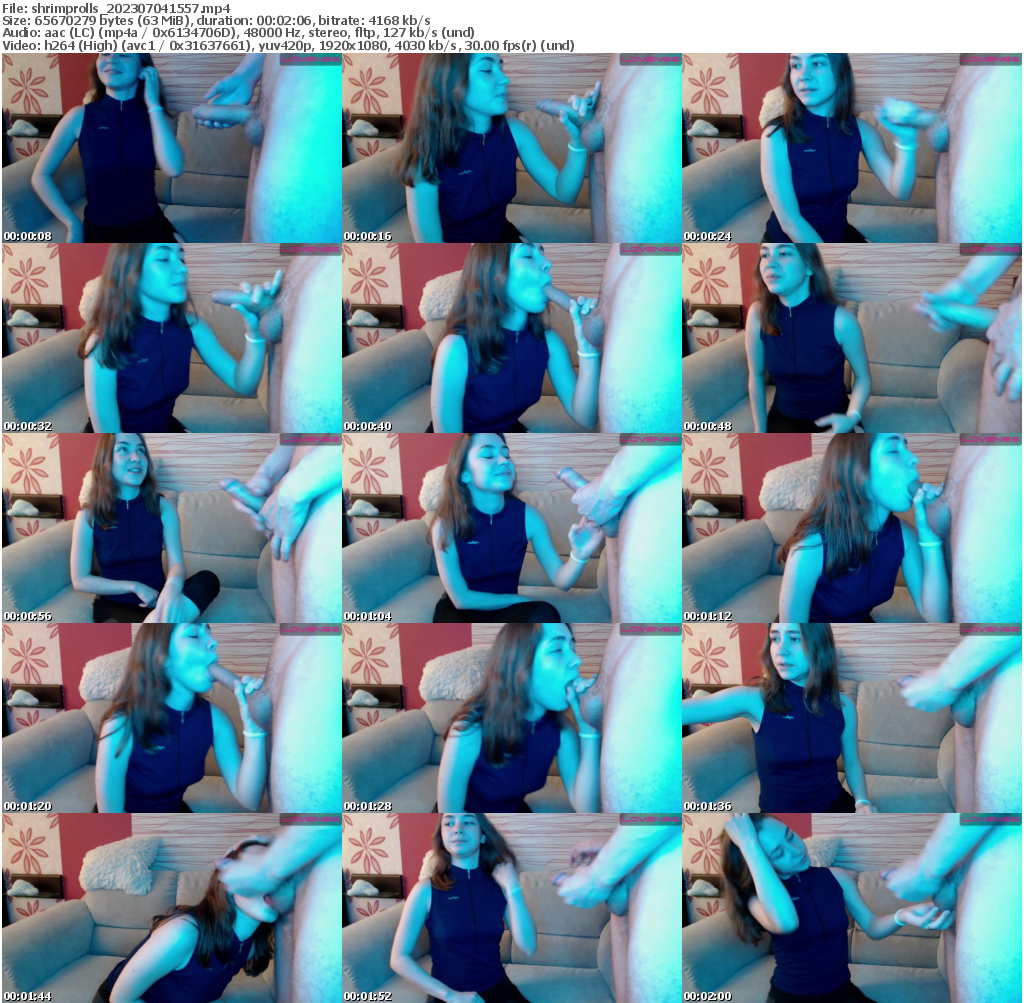 Preview thumb from shrimprolls on 2023-07-04 @ bongacams