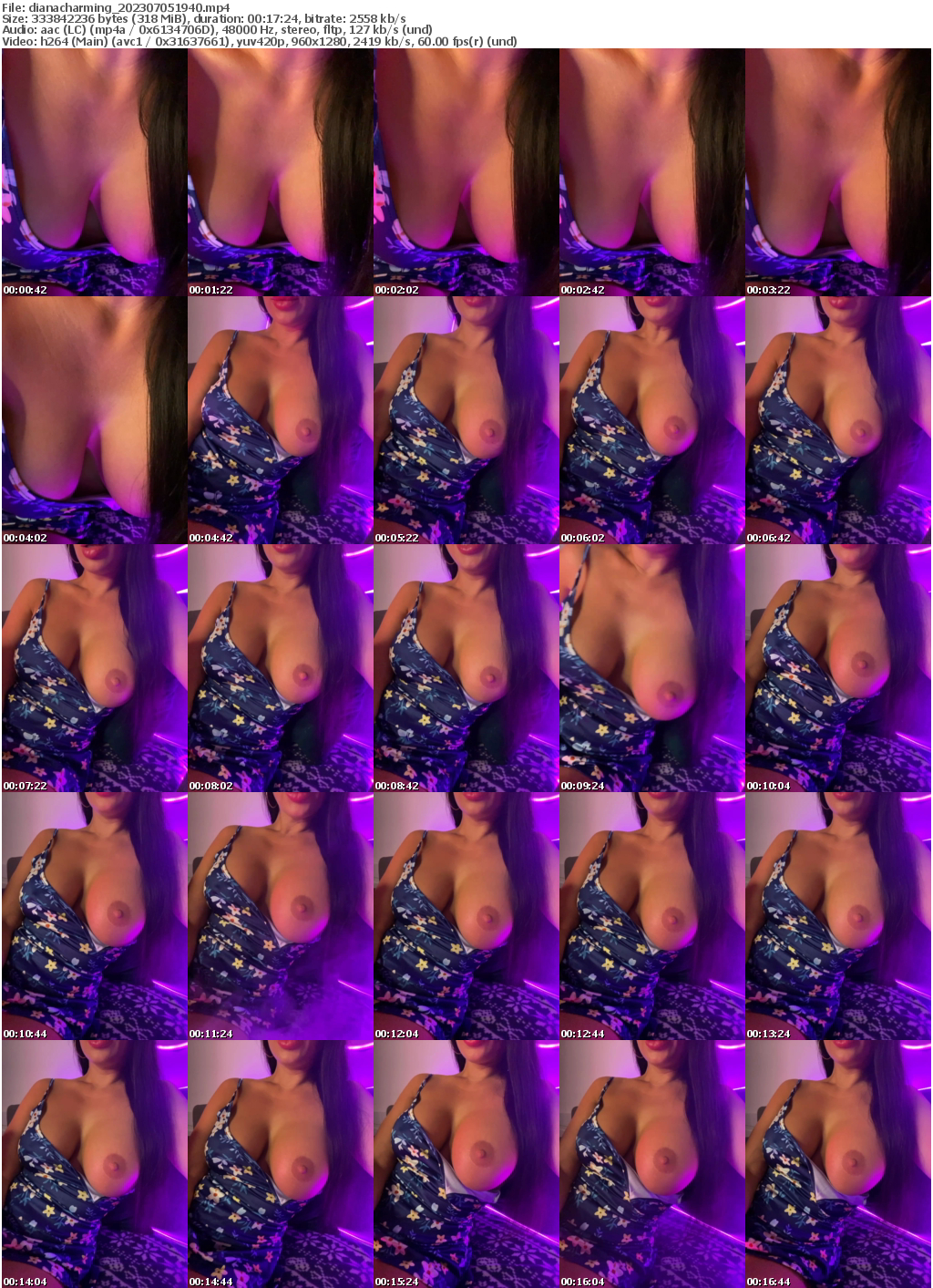 Preview thumb from dianacharming on 2023-07-05 @ bongacams