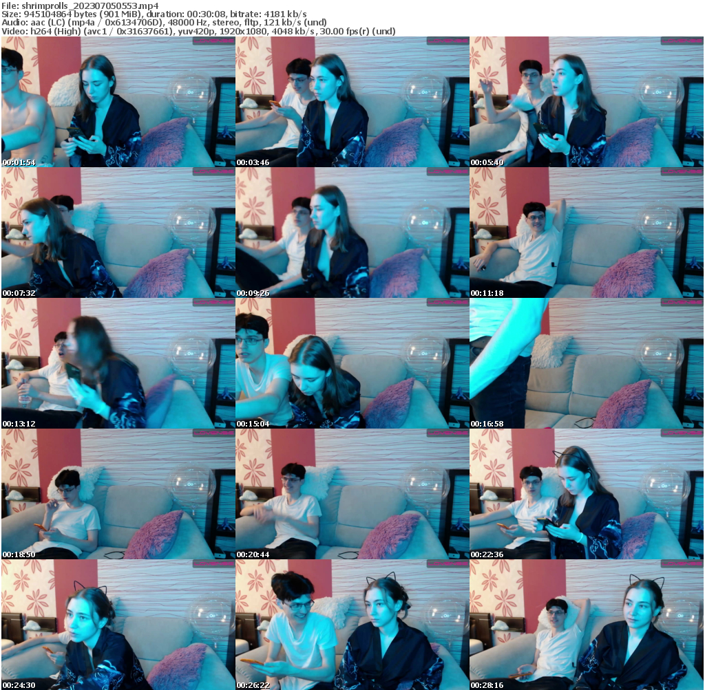 Preview thumb from shrimprolls on 2023-07-05 @ bongacams