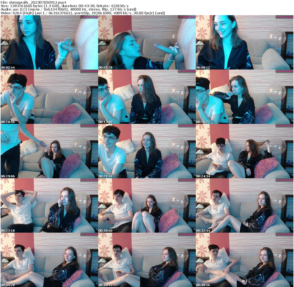 Preview thumb from shrimprolls on 2023-07-05 @ bongacams