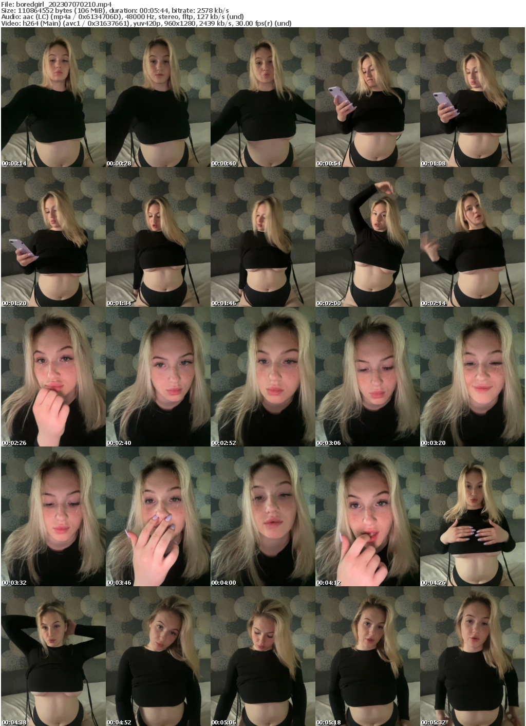 Preview thumb from boredgirl on 2023-07-07 @ bongacams