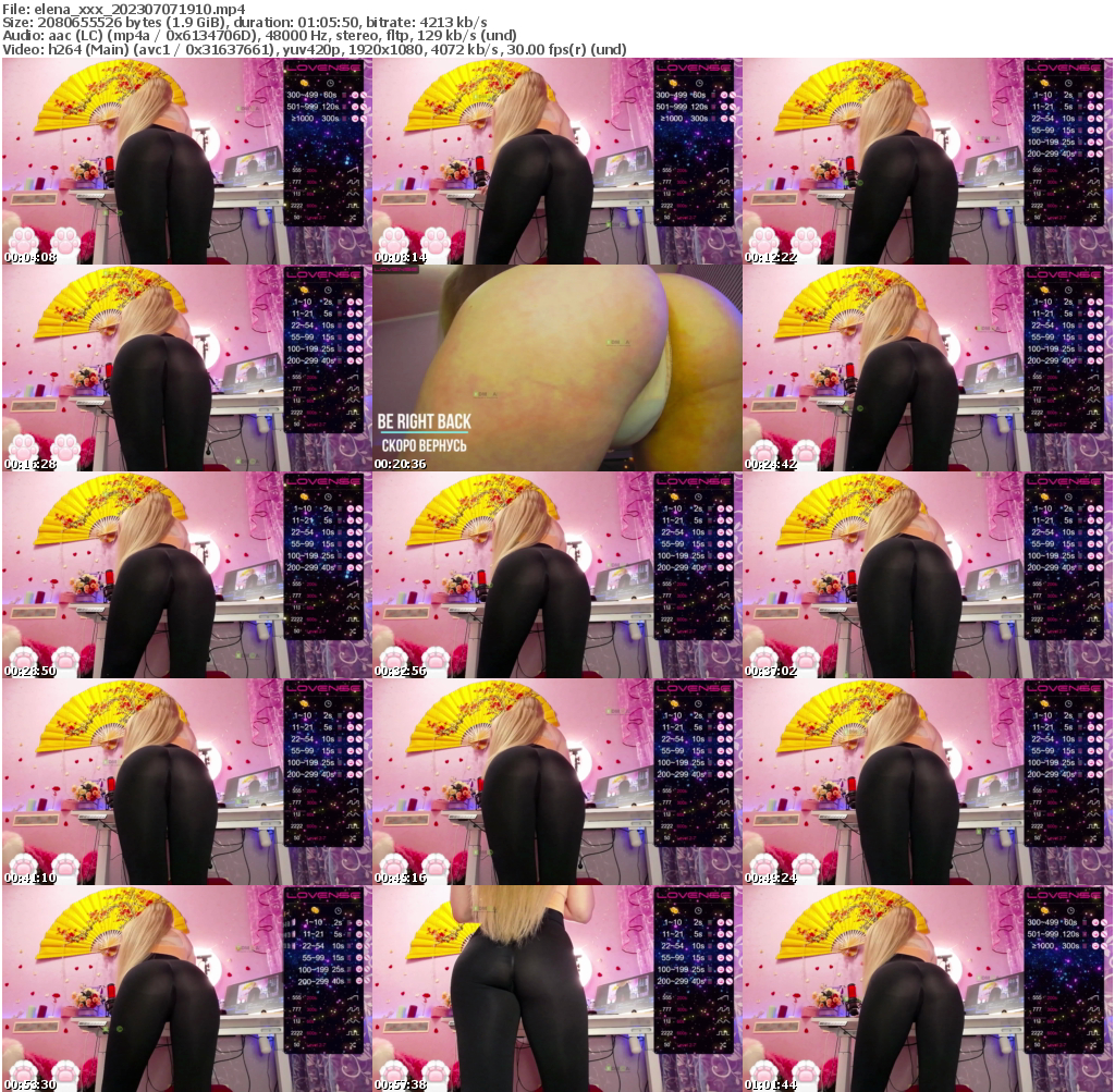 Preview thumb from elena_xxx on 2023-07-07 @ bongacams