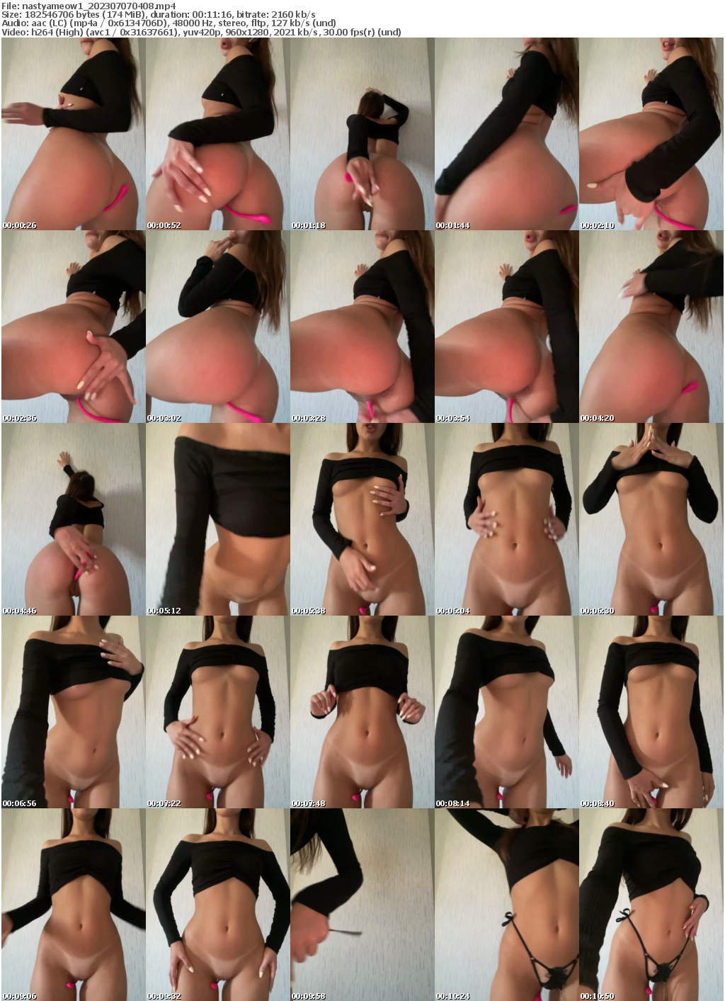 Preview thumb from nastyameow1 on 2023-07-07 @ bongacams