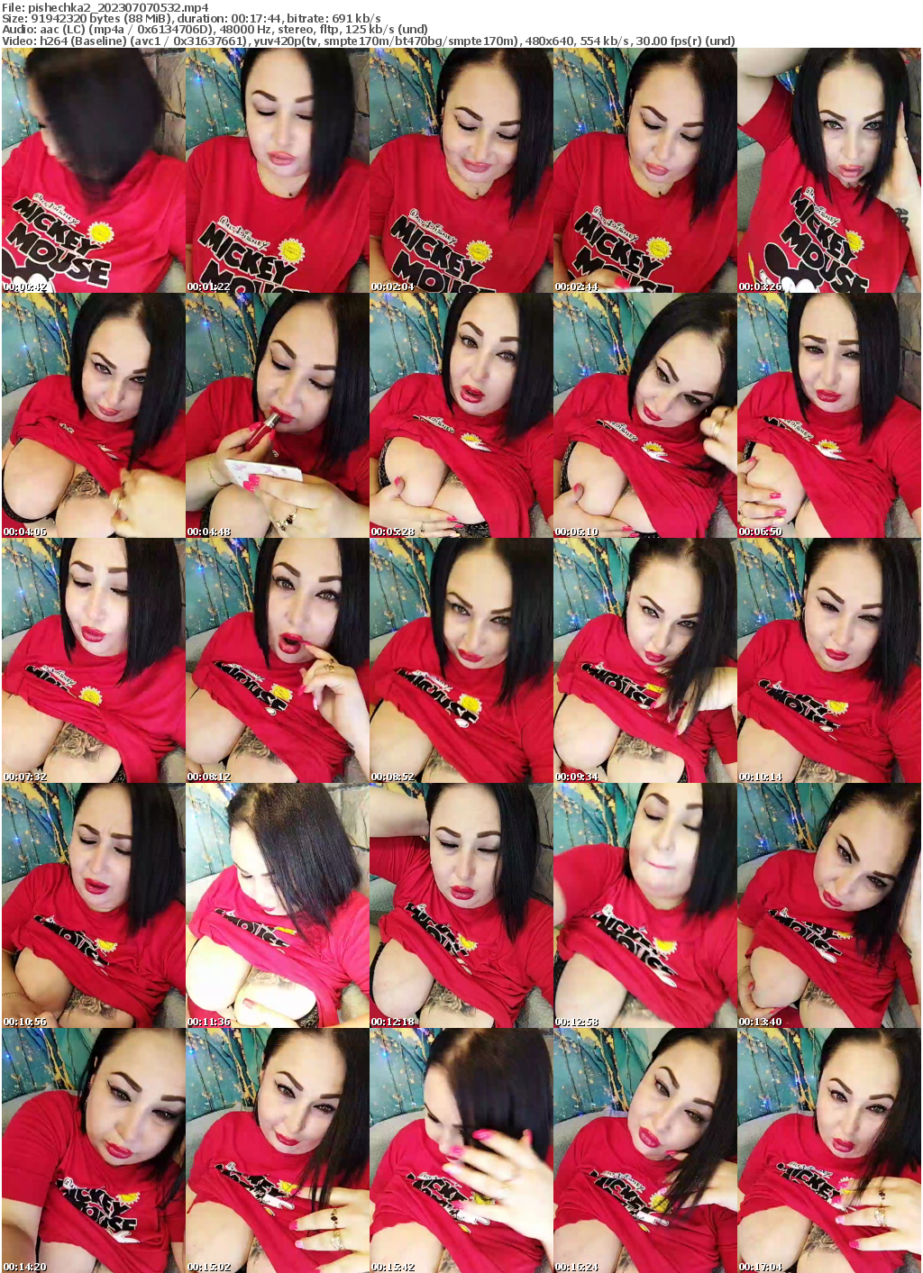 Preview thumb from pishechka2 on 2023-07-07 @ bongacams