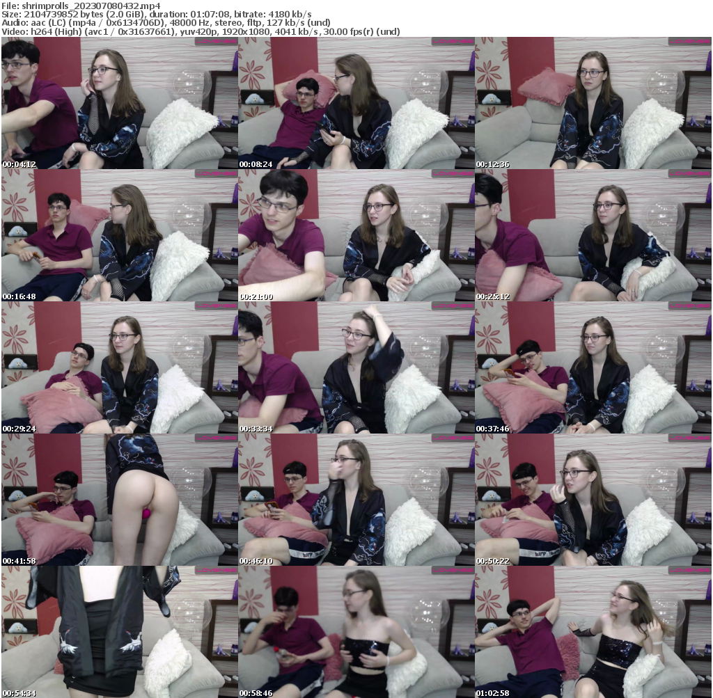 Preview thumb from shrimprolls on 2023-07-08 @ bongacams