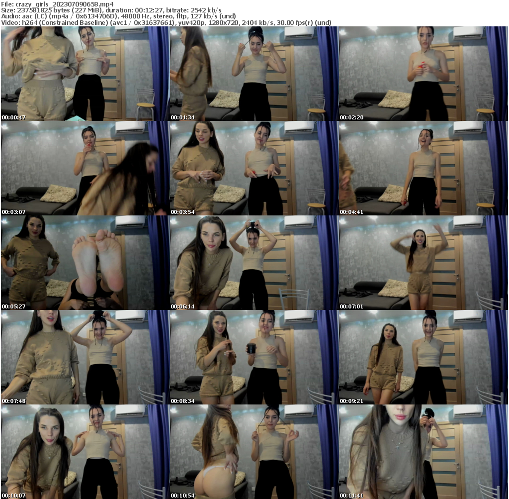 Preview thumb from crazy_girls on 2023-07-09 @ bongacams