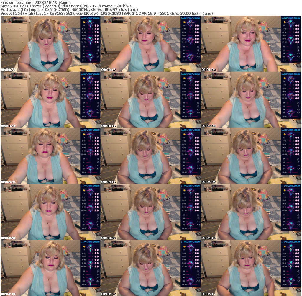 Preview thumb from smileofangel on 2023-07-10 @ bongacams