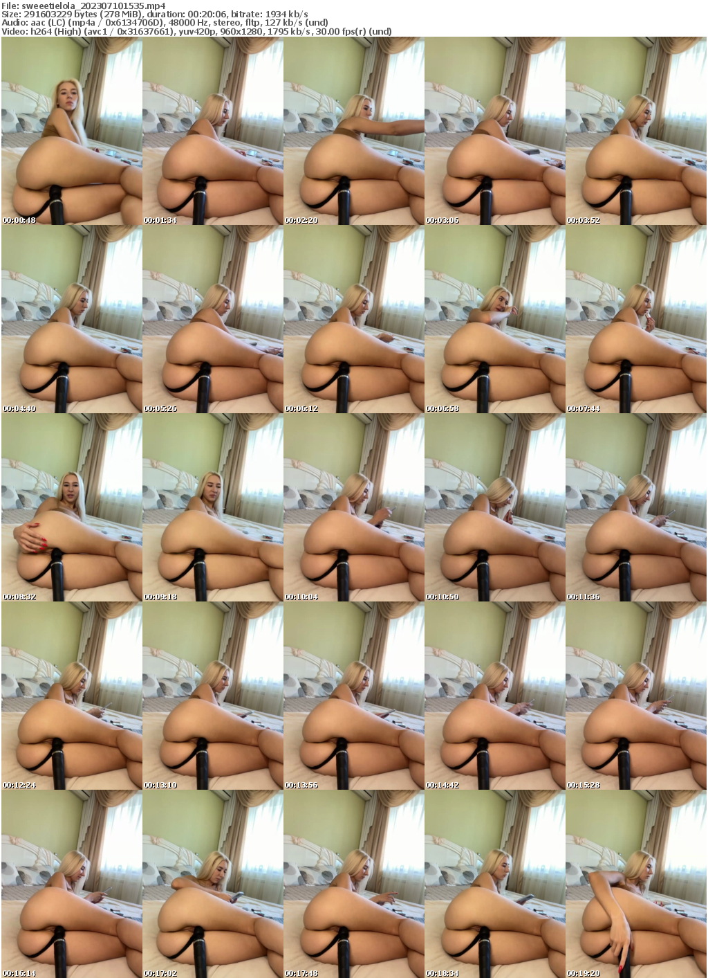 Preview thumb from sweeetielola on 2023-07-10 @ bongacams