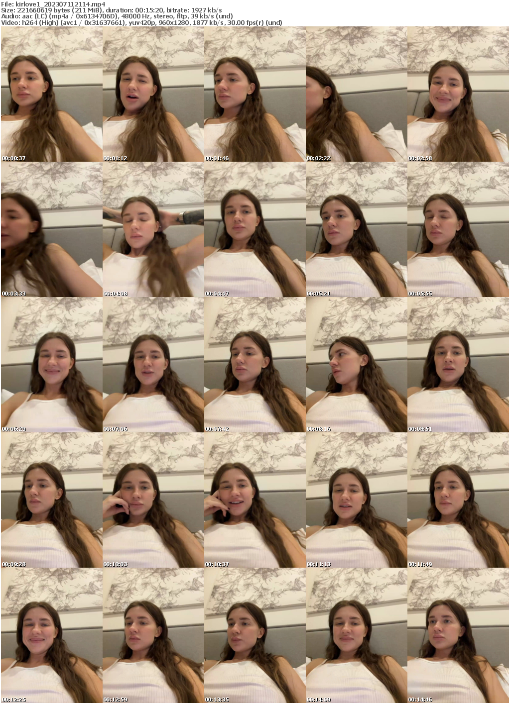 Preview thumb from kirlove1 on 2023-07-11 @ bongacams