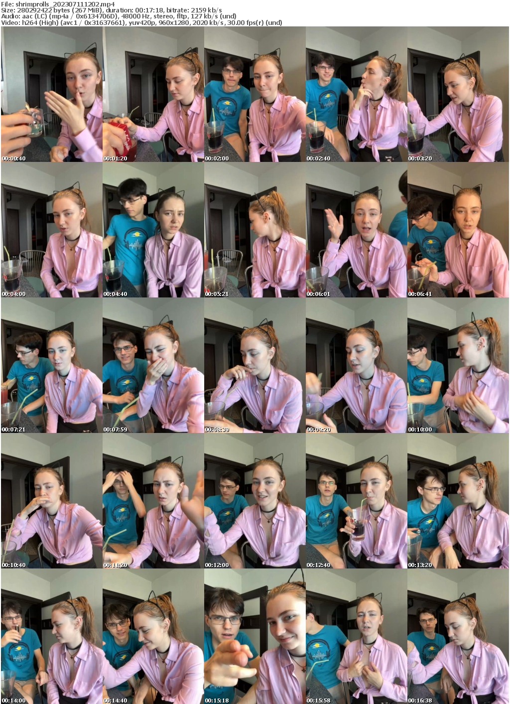 Preview thumb from shrimprolls on 2023-07-11 @ bongacams