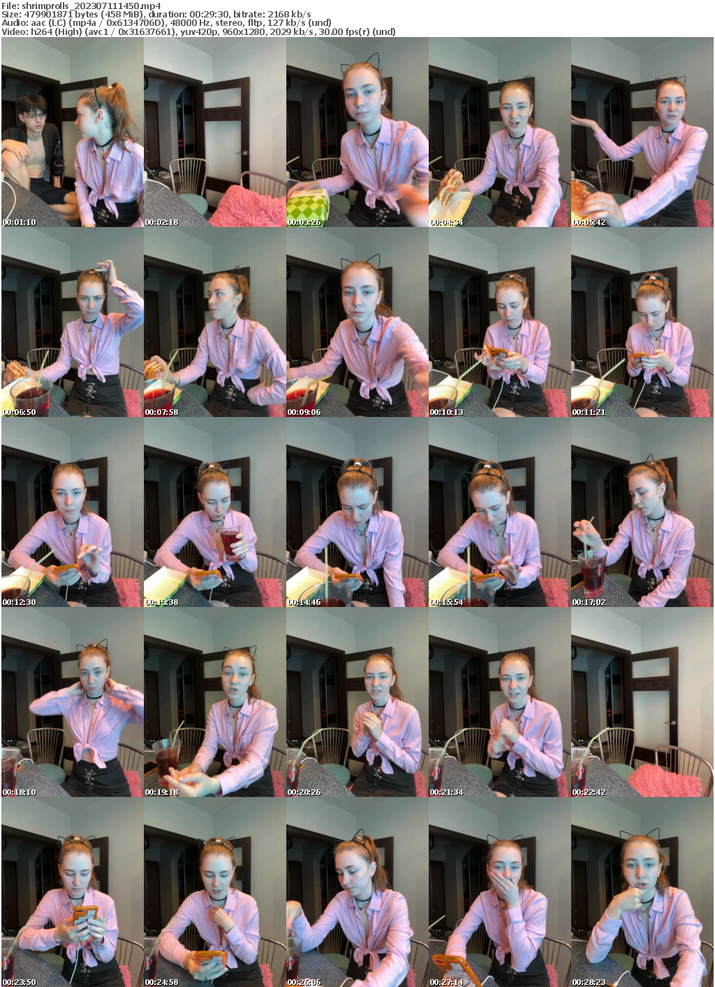 Preview thumb from shrimprolls on 2023-07-11 @ bongacams