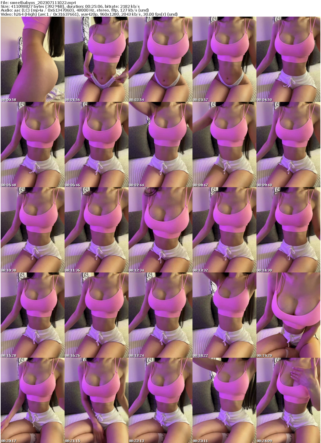 Preview thumb from sweetbabyxs on 2023-07-11 @ bongacams