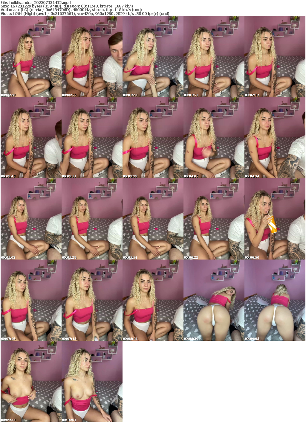 Preview thumb from hulklisandra on 2023-07-13 @ bongacams