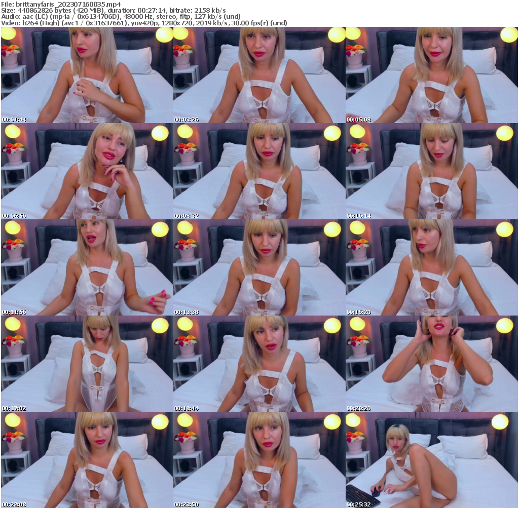 Preview thumb from brittanyfaris on 2023-07-16 @ bongacams